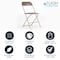 Flash Furniture Folding Chair - Brown Plastic - 60 Pack LE-L-3-BROWN-GG - alternate 3